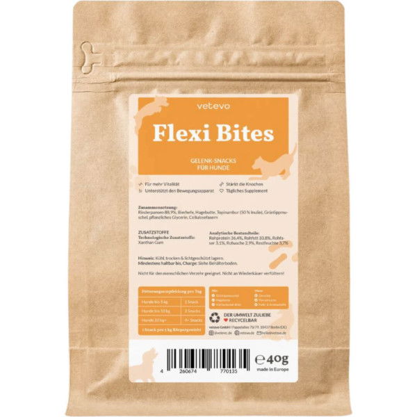 Vetevo Hundeleckerli Flexi Bites, Gelenk-Snacks