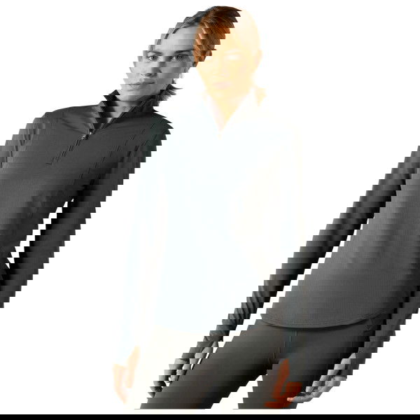 Ariat Women's Baselayer Gridwork 2.0 1/4 FW25, Training Shirt, long-sleeved