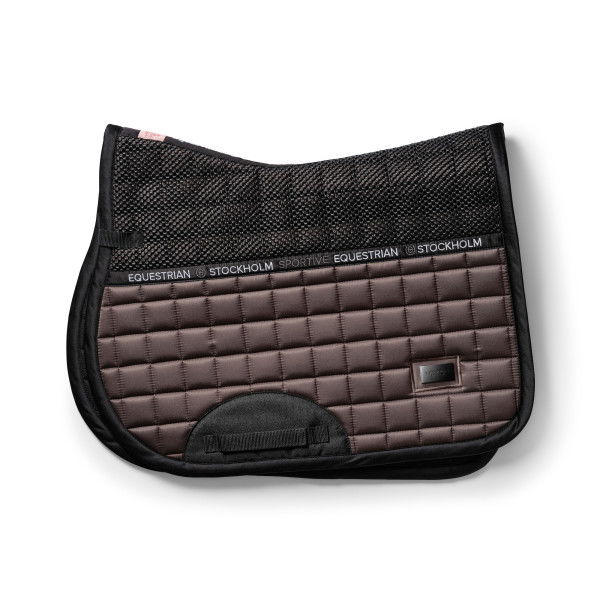 Equestrian Stockholm Saddle Pad Sportive Mocha, Jumping Saddle Pad