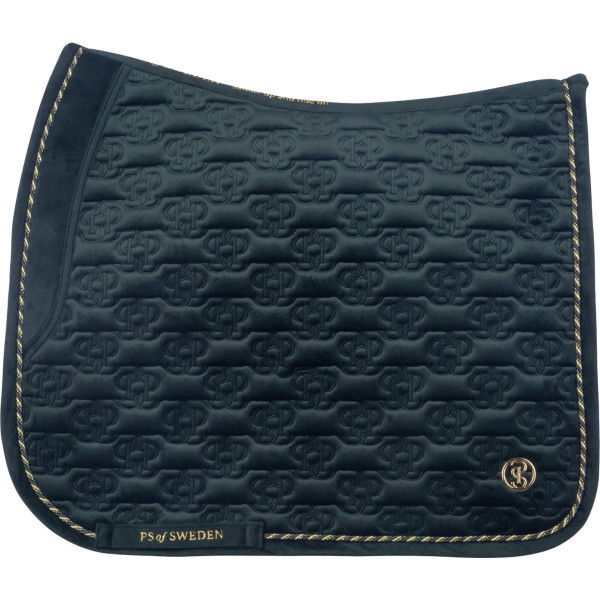 PS of Sweden Saddle Pad Velvet Monogram FW24, Dressage Saddle Pad