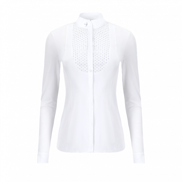 Laguso Women's Competition Shirt Laila Smoking SS22, Competition Blouse, long-sleeved