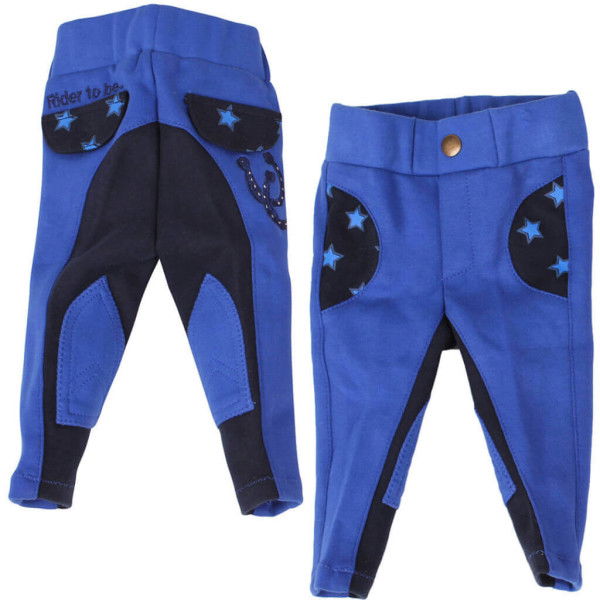 QHP Kid´s Riding Breeches Junior Mickey, Knee Patches, Fabric