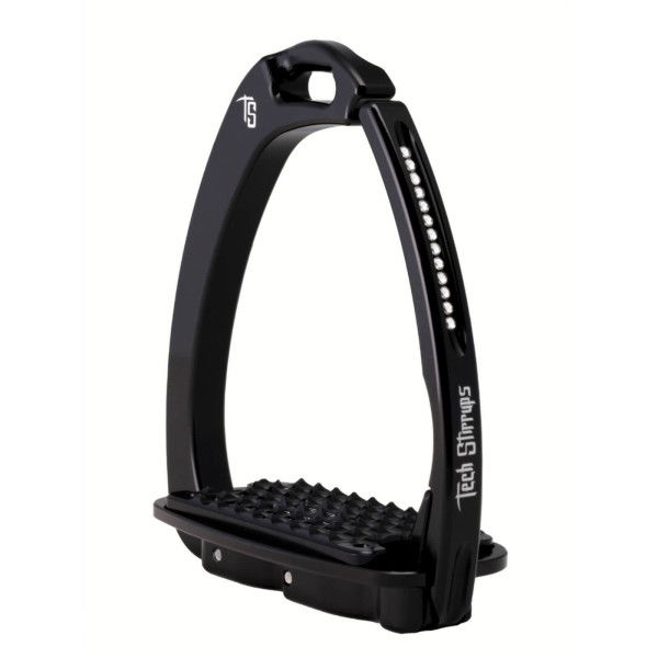 Tech Stirrups Stirrups Venice Sloped EVO Swarovski, Safety Stirrups, Aluminium