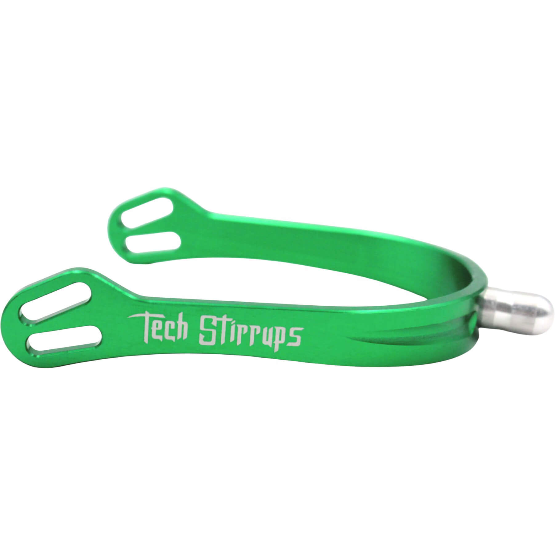 Tech Stirrups Sporen Florence, Edelstahl, mit 3 austauschbaren Spitzen, abgerundet, mit Spornrädchen