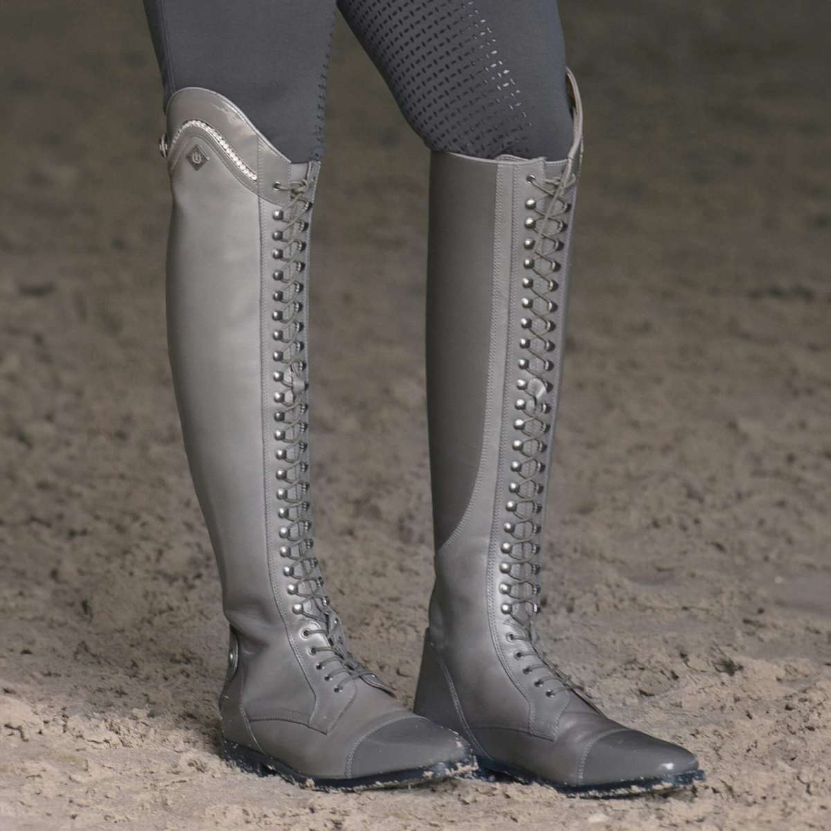 Imperial Riding Women s Riding Boots IRHOlania Grey Patent Crystal FUNDIS Equestrian