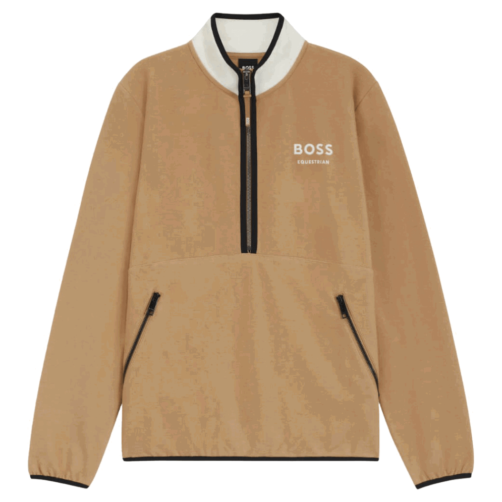 BOSS Equestrian Pullover Damen Fedora Half Zip Felpa FS26