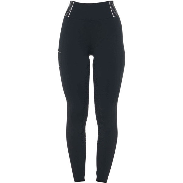 Equestro Reitleggings Damen Slim Fit Rhinestones FS26, Vollbesatz, Full-Grip, High Waist