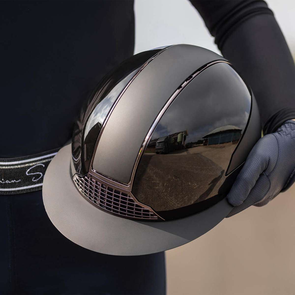 QHP Riding Helmet Miami with Polo visor | FUNDIS Equestrian