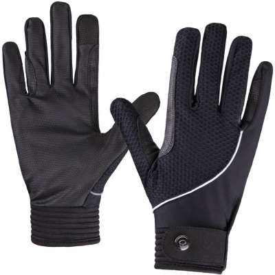 QHP Kids Riding Gloves Air-Flow, Summer Riding Gloves, Mesh