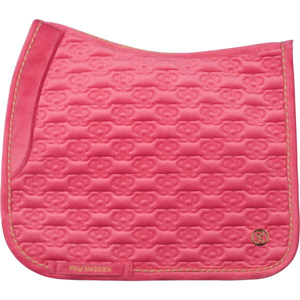 PS of Sweden Saddle Pad Velvet Monogram FW24, Dressage Saddle Pad