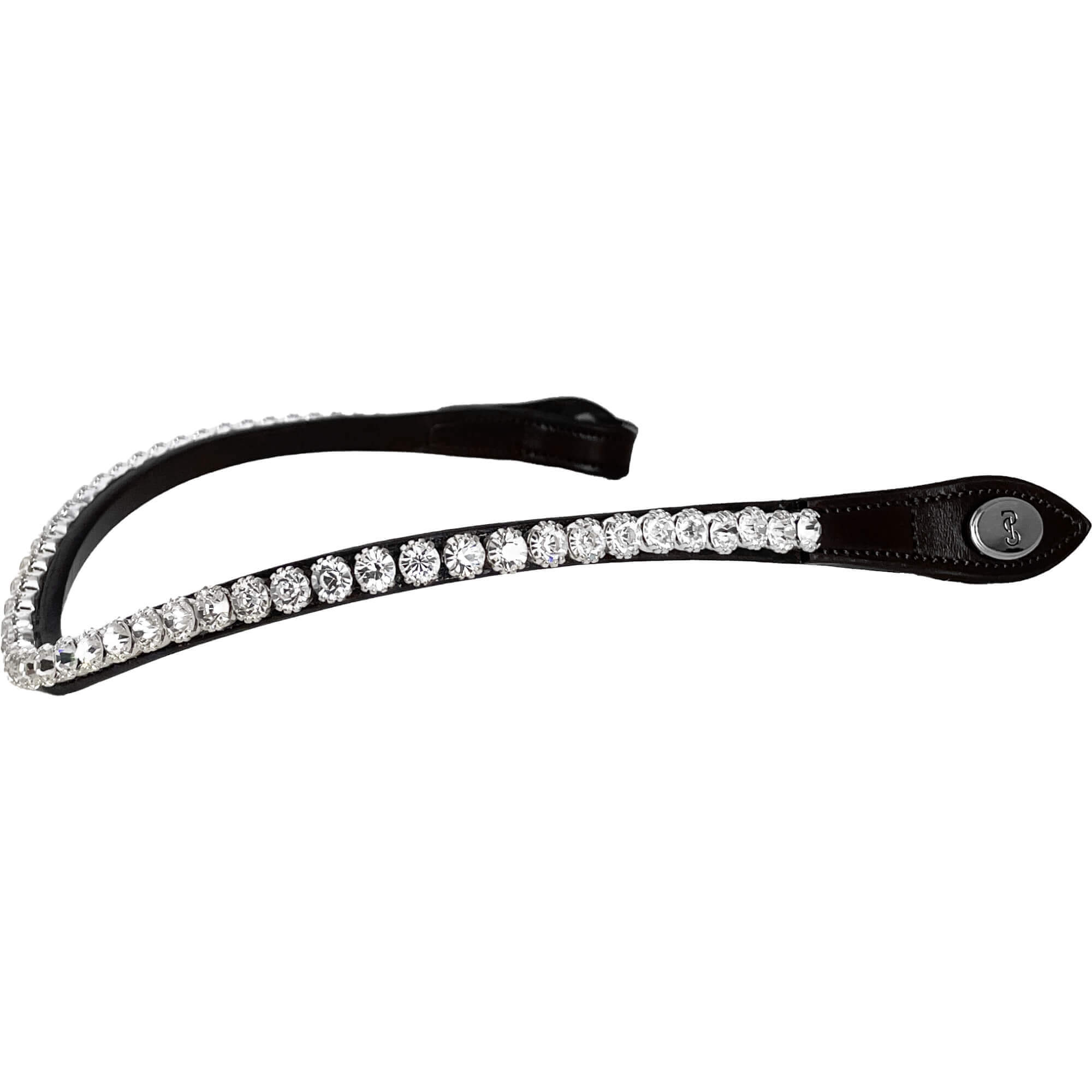 PS of Sweden Stirnriemen Slim Crystal White FS26, geschwungen