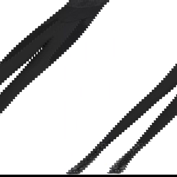 QHP Reitleggings Damen Zahra HW25, Winterreitleggings, Teilbesatz, Half-Grip, High Waist