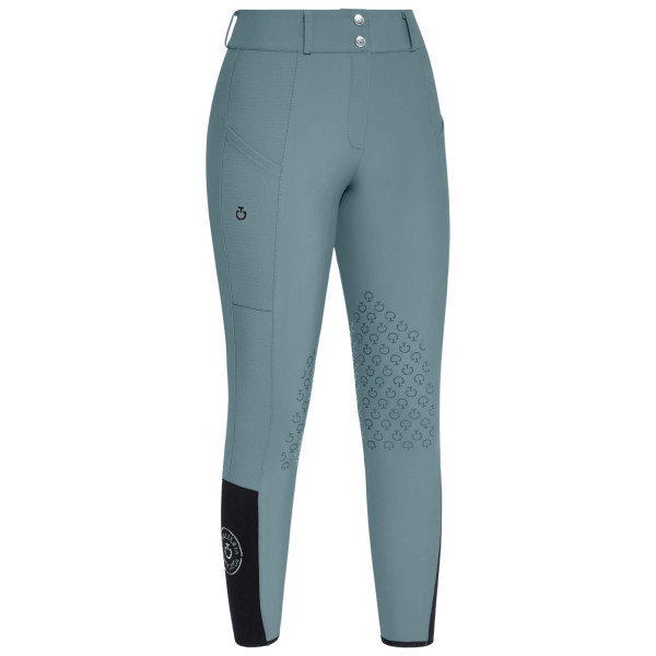 Cavalleria Toscana Reithose Damen Perforated Insert Jumping, Kniebesatz, Knee-Grip