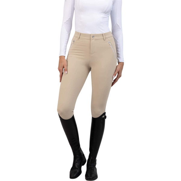 Maximilian Equestrian Women's Winter Breeches Winter Geo, Full-Seat, Full-Grip, High Waist