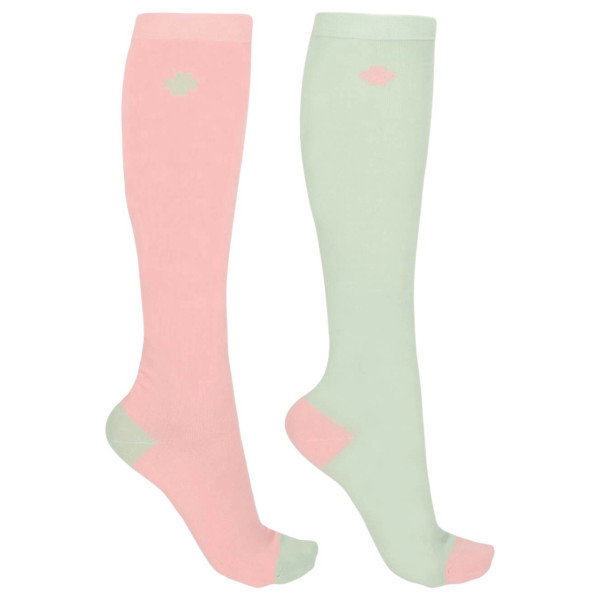 QHP Riding Socks Lucky Start, Knee Socks, 2 Pairs, Gift Box