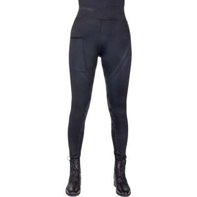 QHP Reitleggings Damen pull-on Raquel, Winterreitleggings, Vollbesatz, Full-Grip