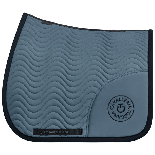 Cavalleria Toscana Saddle Pad Double Orbit Wave Quilted, Dressage Saddle Pad