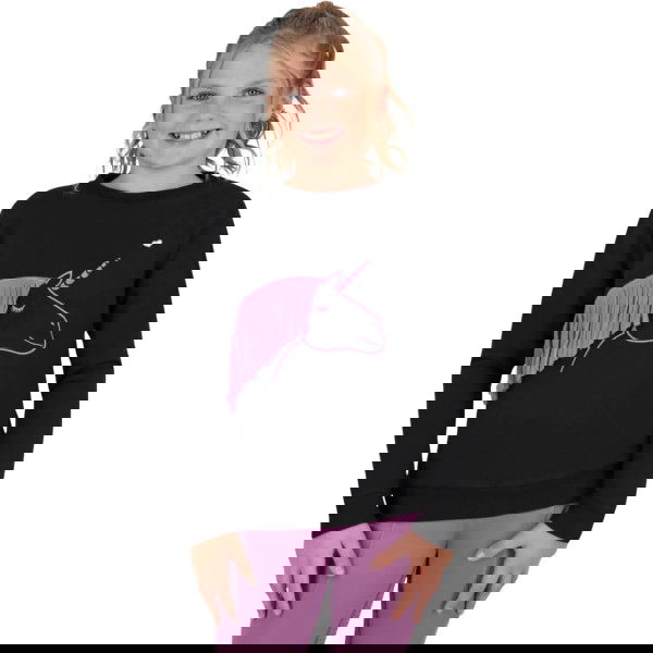 QHP Pullover Mädchen Lize Junior HW25, Sweatshirt, mit Fransen