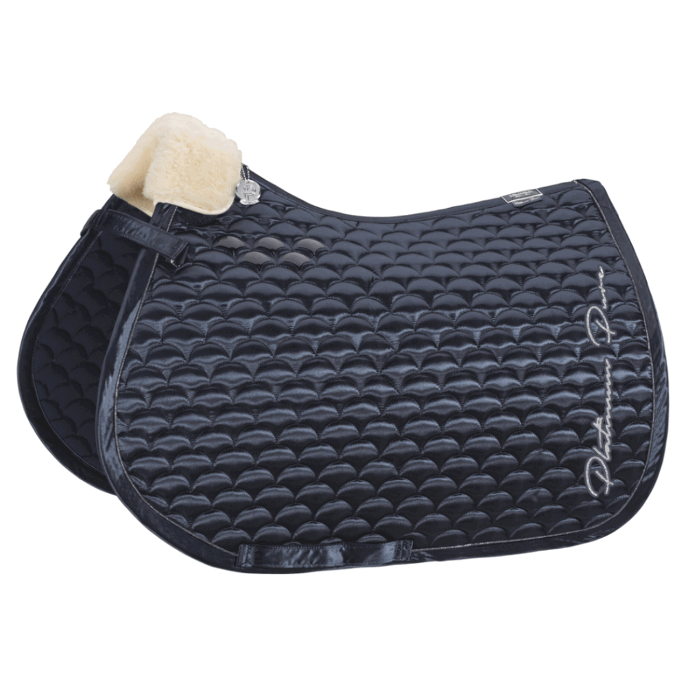 Eskadron Jumping Saddle Pad Satin Cloud Platinum Pure SS23 FUNDIS Equestrian