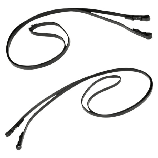 Stübben Kandarenzügel, flach, breit, Set, Lederzügel