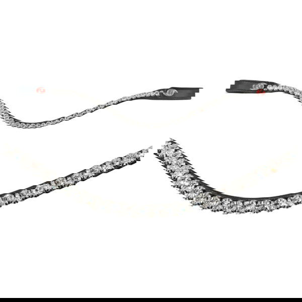 Kieffer Browband FlexiLoop Luxe, Quick-Release Fastener, 8 mm Crystals