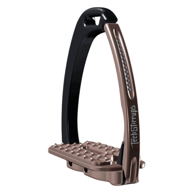 Tech Stirrups Steigbügel Venice Swarovski Flat Evo, Sicherheitssteigbügel
