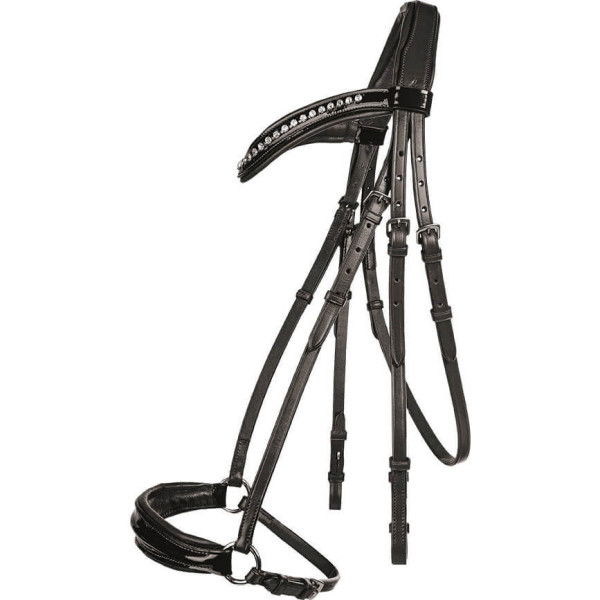 HKM Bridle Carolin, Dropped, with Reins