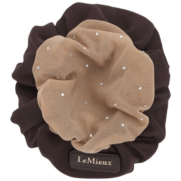 LeMieux Scrunchie mit Kristall-Haarnetz FS26, inkl. Haargummi