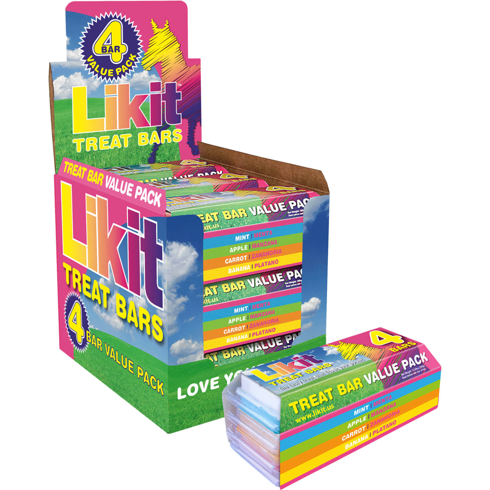 Likit Leckerchen Riegel, Treat Bar, 4er Set