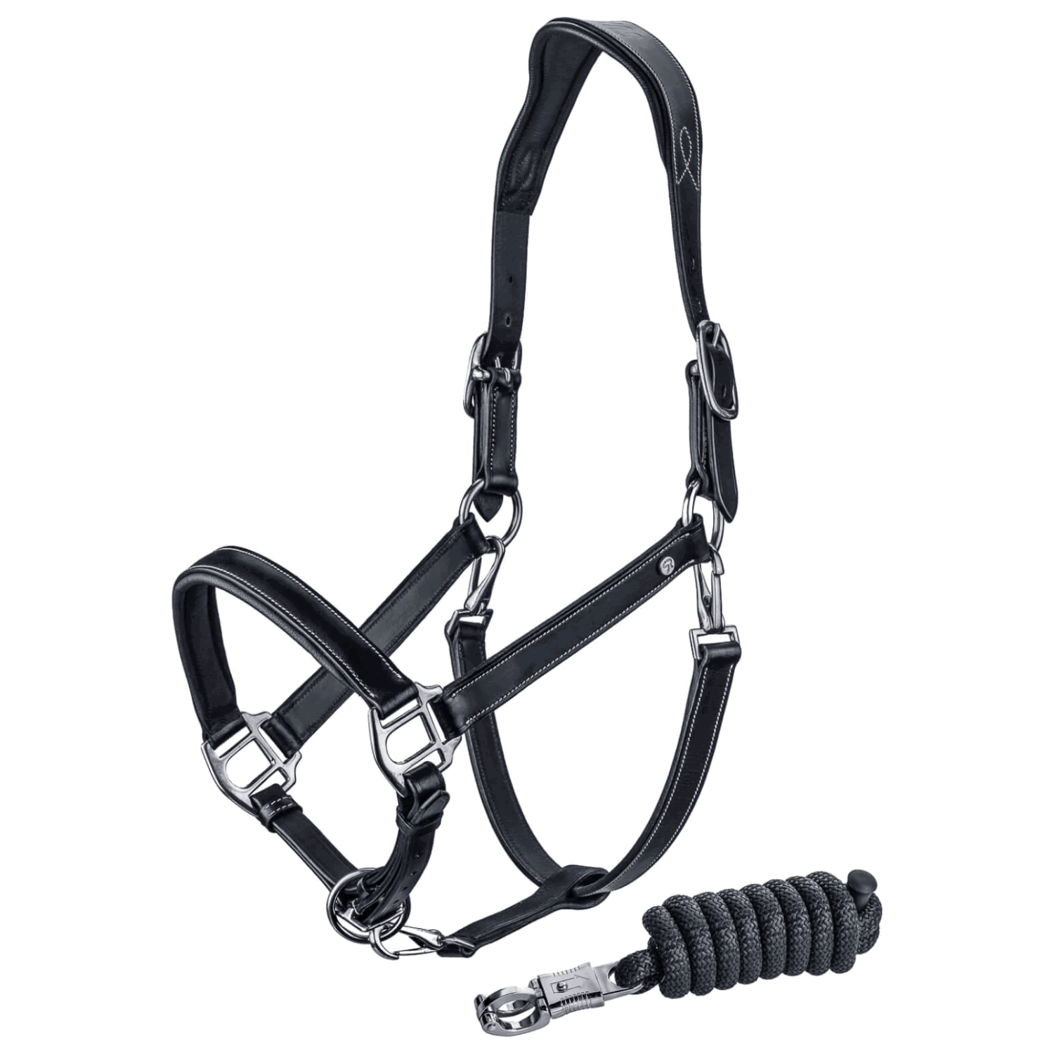 Sunride Halfter Set Dallas, Lederhalfter, mit Anbindestrick