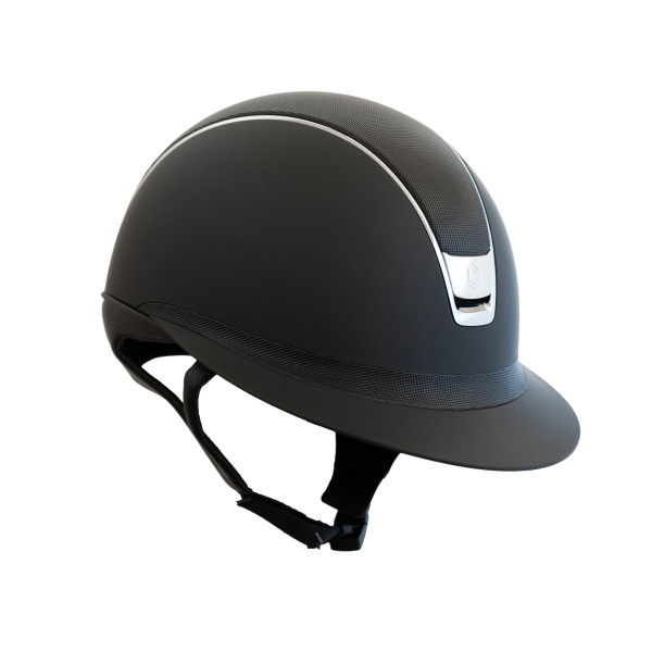 Samshield Reithelm Miss Shield 2.0 Shadowmatt, Top + Frontal Band Shimmer, Trim+Blason Chrome