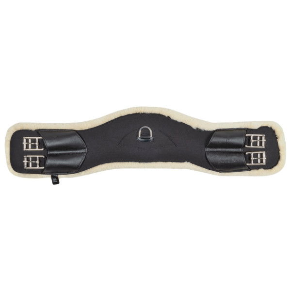 Equiline Saddle Girth, Dressage Girth, Shaped, with Lambskin Padding