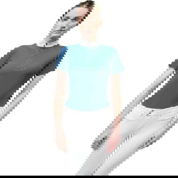 Samshield Turniershirt Damen Loise Crystal Leaf, kurzarm