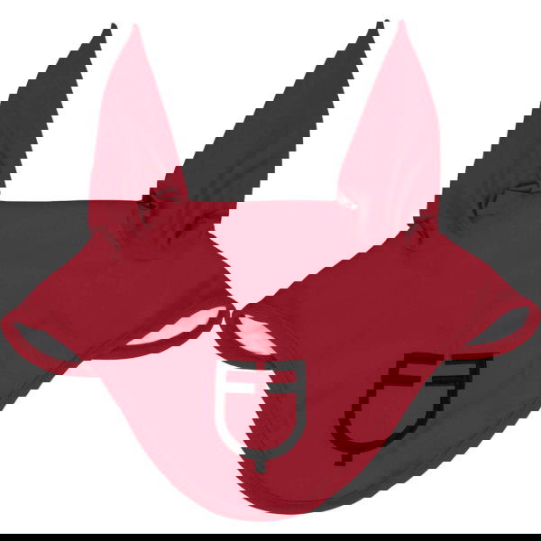 Equestro Fly Bonnet Stretch with Logo, Fly Cap, Fly Ears