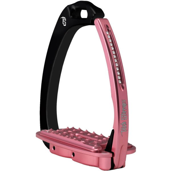 Tech Stirrups Stirrups Venice Sloped EVO Swarovski, Safety Stirrups, Aluminium