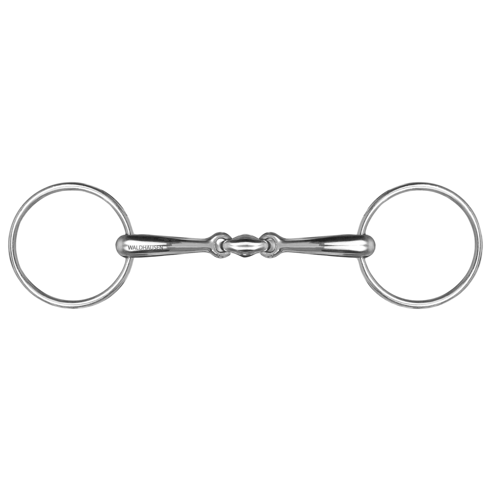 Waldhausen Wassertrense, massiv, Edelstahl, doppelt gebrochen, Gebiss