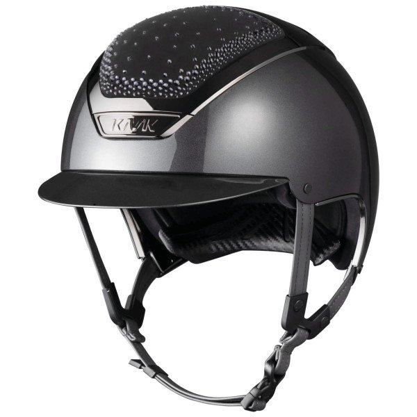 Kask Reithelm Dogma Pure Shine Swarovski In-Out Graphite