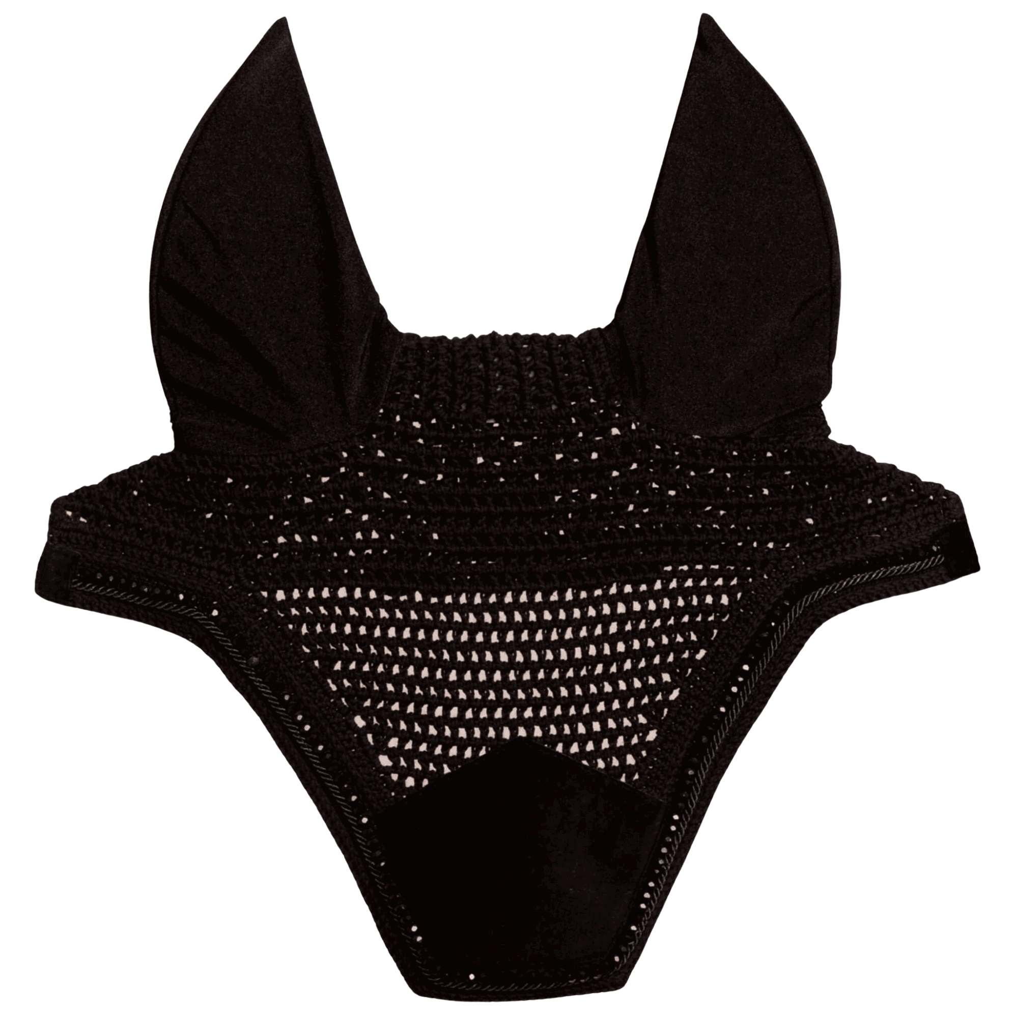 Kentucky Horsewear Fliegenhaube Wellington Velvet Pearls, Fliegenmütze, Fliegenohren, Soundless