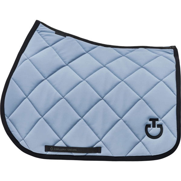 Cavalleria Toscana Saddle Pad Diamond Quilted Jersey FW24, Jumping Saddle Pad