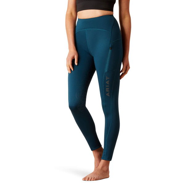 Ariat Reitleggings Damen Venture Thermal HW23, Teilbesatz, Half-Grip, Thermoreitleggings