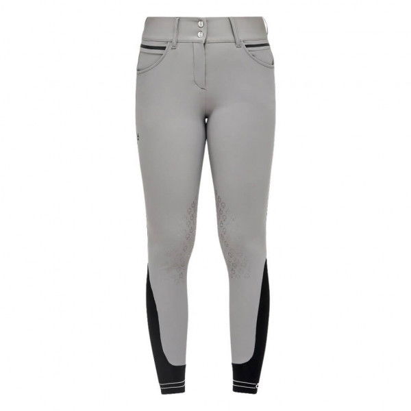 Cavalleria Toscana Reithose Damen Silicone Print CT Logo Riding HW22, Knee-Grip