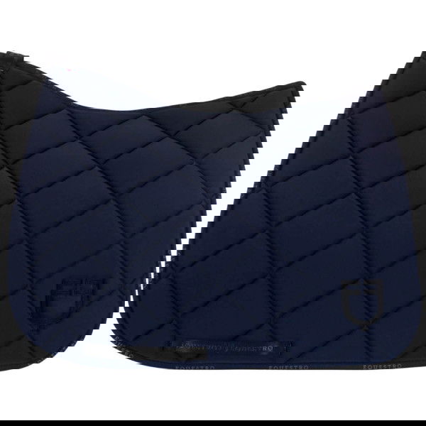 Equestro Saddle Pad Technical Fabric with Logo, Dressage Saddle Pad