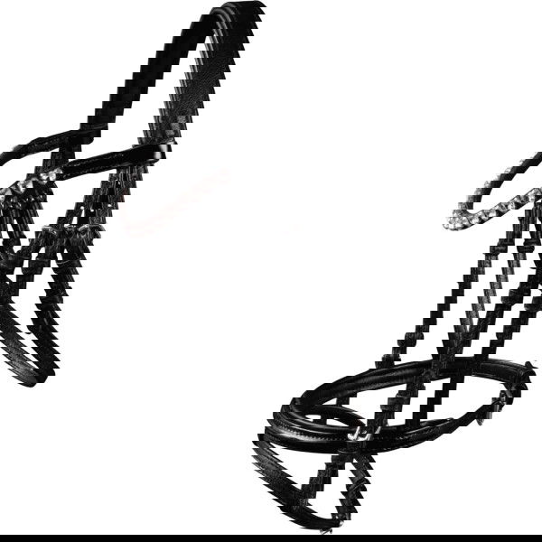 Waldhausen Bridle Happy Hearts, English Combined, Pony Bridle, Patent, with Reins