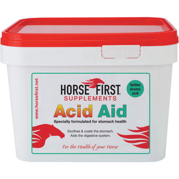 Horse First Acid Aid, Ergänzungsfuttermittel, für Magen und Verdauung, Pulver