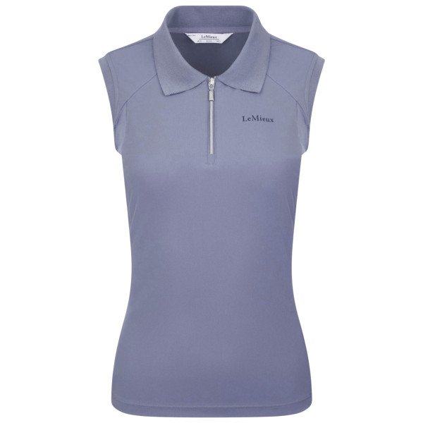 LeMieux Women's Training Shirt Polo Sport SS24, sleeveless