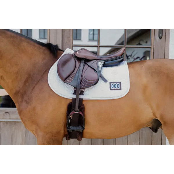 Kentucky Horsewear Saddle Pad Fishbone Competition, Jumping Saddle Pad, with 2 Start Numbers