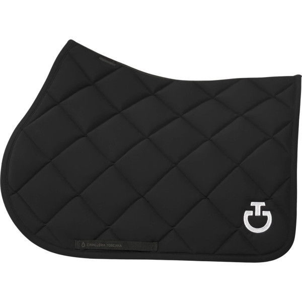 Cavalleria Toscana Saddle Pad Diamond Quilted Jersey FW24, Jumping Saddle Pad