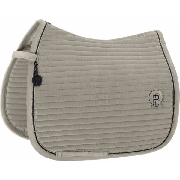 Eskadron Saddle Pad Velvet Crystal Platinum FW26, Dressage Saddle Pad