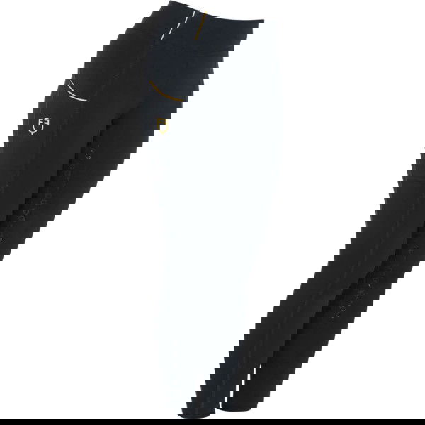 Equestro Reitleggings Mädchen Fleece Lining, Vollbesatz, Full-Grip, High Waist, Winterrreitleggings