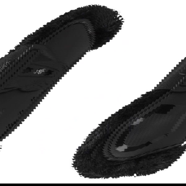 QHP Streichkappen Sensisoft, Springgamaschen, Hartschalengamaschen, mit Kunstfell